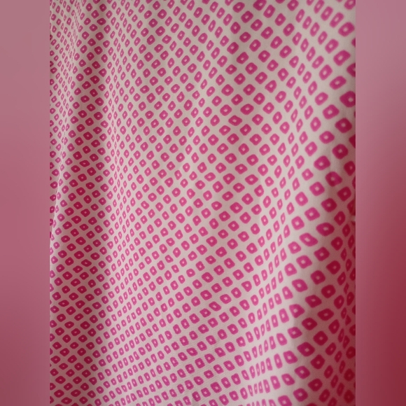 Michelle McDowell Pink & White Blouse Size Medium - Picture 7 of 11